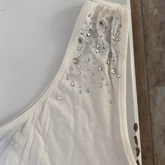 Express one shoulder shirt with studded - Picture 6 of 10